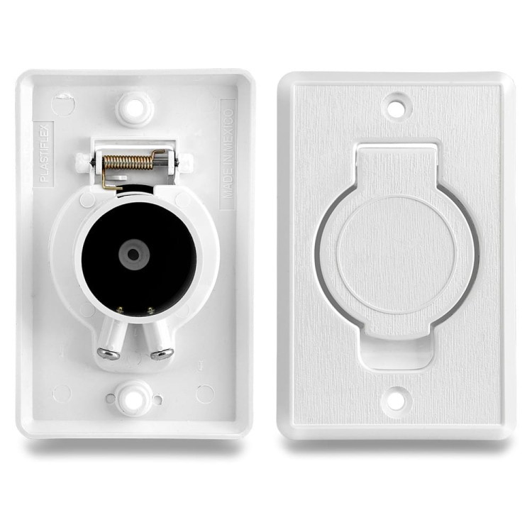 Gniazdo ssące Plastiflex odkurzacz centralny białe