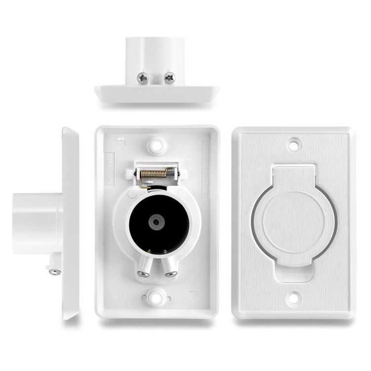 Gniazdo ssące Plastiflex odkurzacz centralny białe