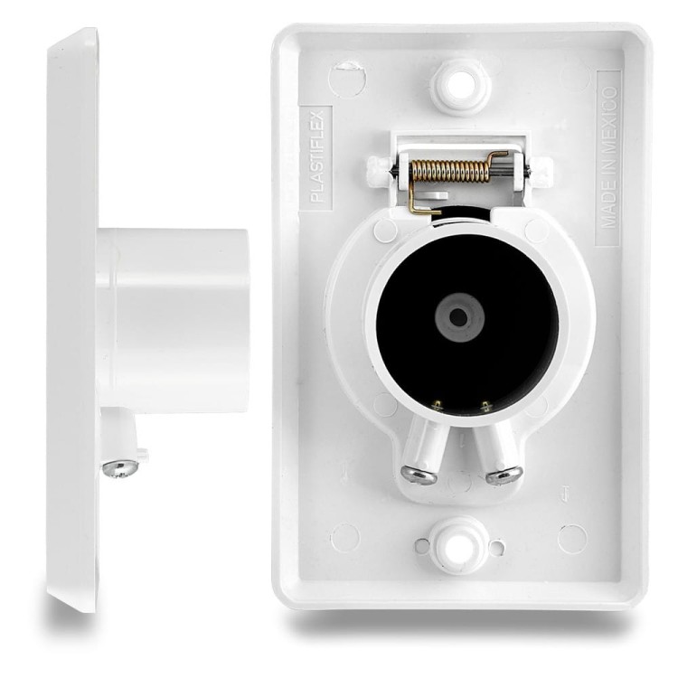 Gniazdo ssące Plastiflex odkurzacz centralny białe