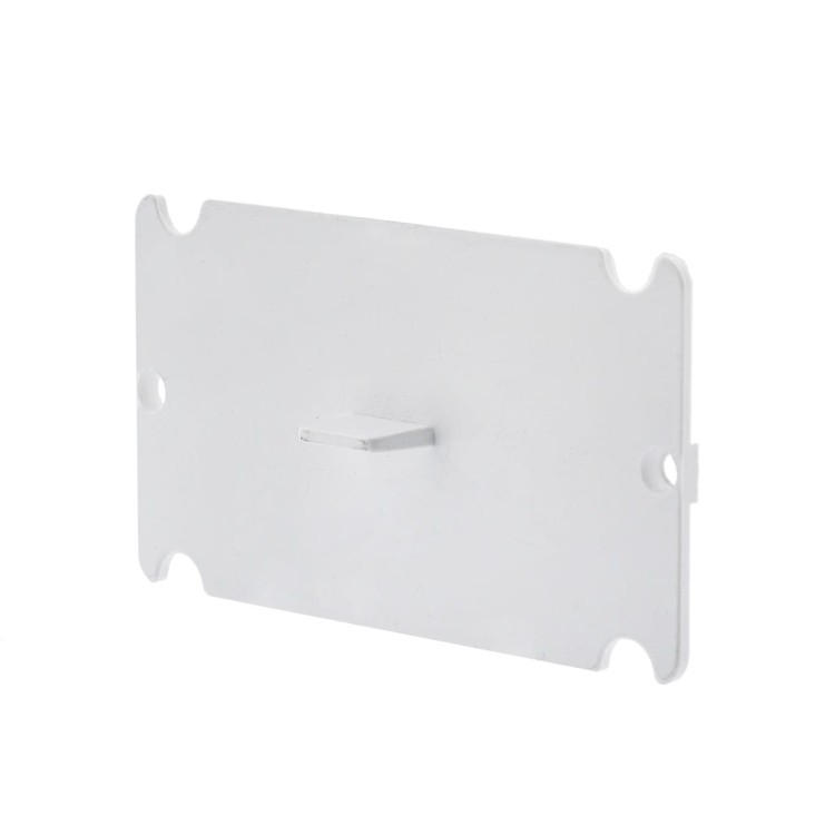 Biała zaślepka płytki montażowej 1 szt.