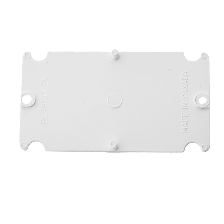 Biała zaślepka płytki montażowej 1 szt.