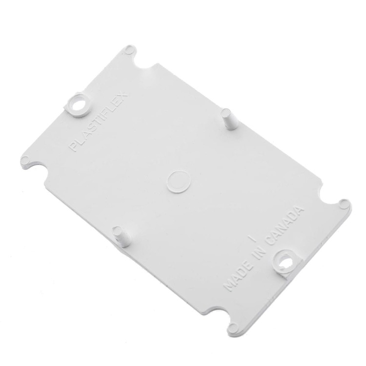 Biała zaślepka płytki montażowej 1 szt.