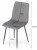 Krzesło Monti - różowy aksamit / nogi kolor drewna x 2
