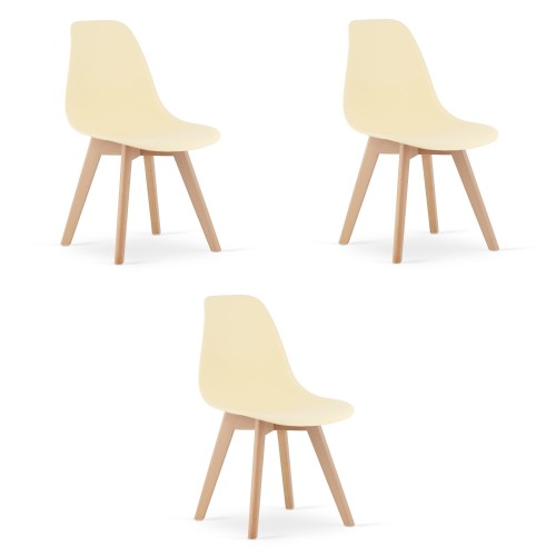 Krzesło MODO - kremowe x 3