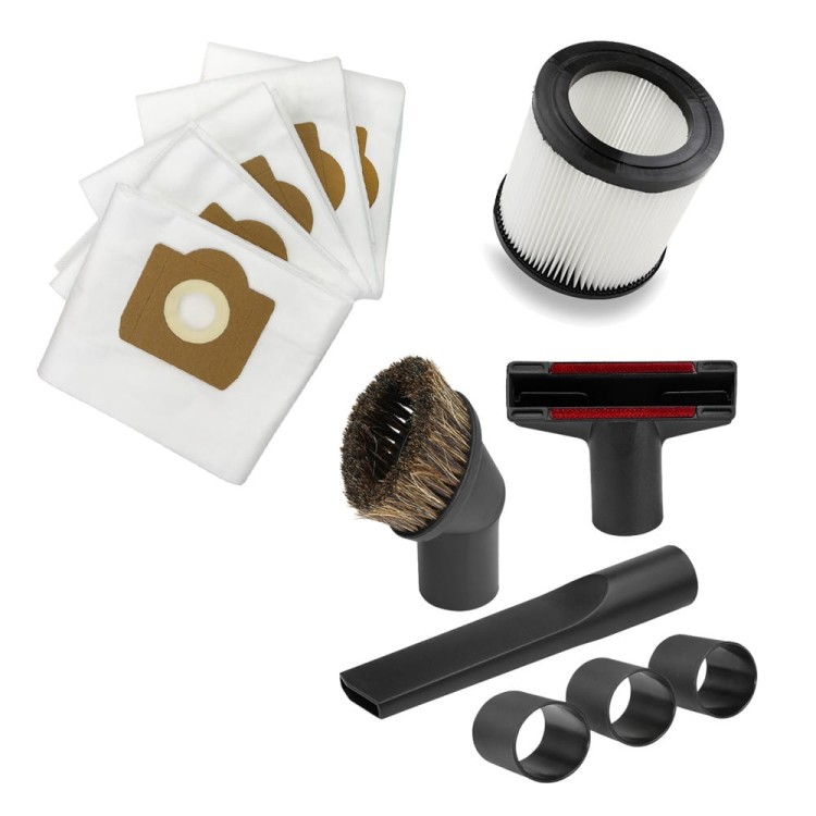 Zestaw worków do odkurzacza Karcher WD 3/WD 3 Premium filtr + ssawki