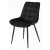 Czarne krzesło tapicerowane do jadalni BERA pikowane czarne metalowe nogi  (4).jpg