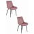 Krzesło tapicerowane do jadalni różowe VERDO nogi czarne metalowe, aranżacja kuchni, różowa jadalnia (1).jpg