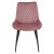 Krzesło tapicerowane do jadalni różowe VERDO nogi czarne metalowe, aranżacja kuchni, różowa jadalnia (5).jpg