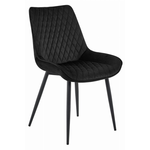 Krzeła tapicerowane do jadalni verdo czarny welur czarne nogi, aranżacja jadalni (7).jpg