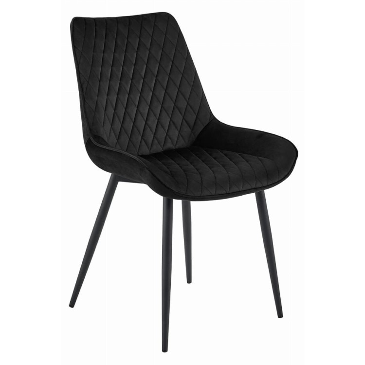 Krzeła tapicerowane do jadalni verdo czarny welur czarne nogi, aranżacja jadalni (7).jpg