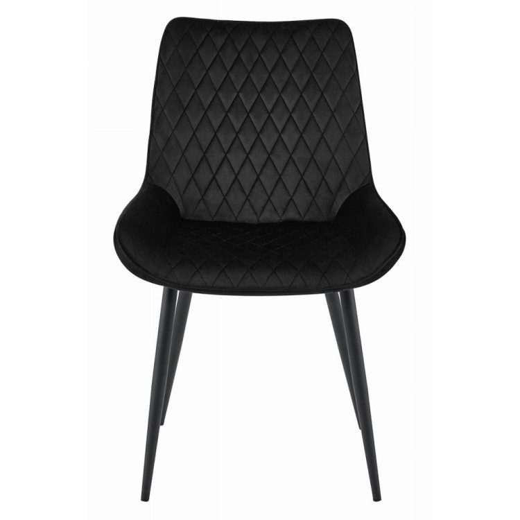 Krzeła tapicerowane do jadalni verdo czarny welur czarne nogi, aranżacja jadalni (6).jpg