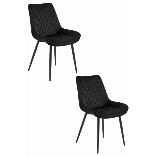 Krzeła tapicerowane do jadalni verdo czarny welur czarne nogi, aranżacja jadalni (4).jpg