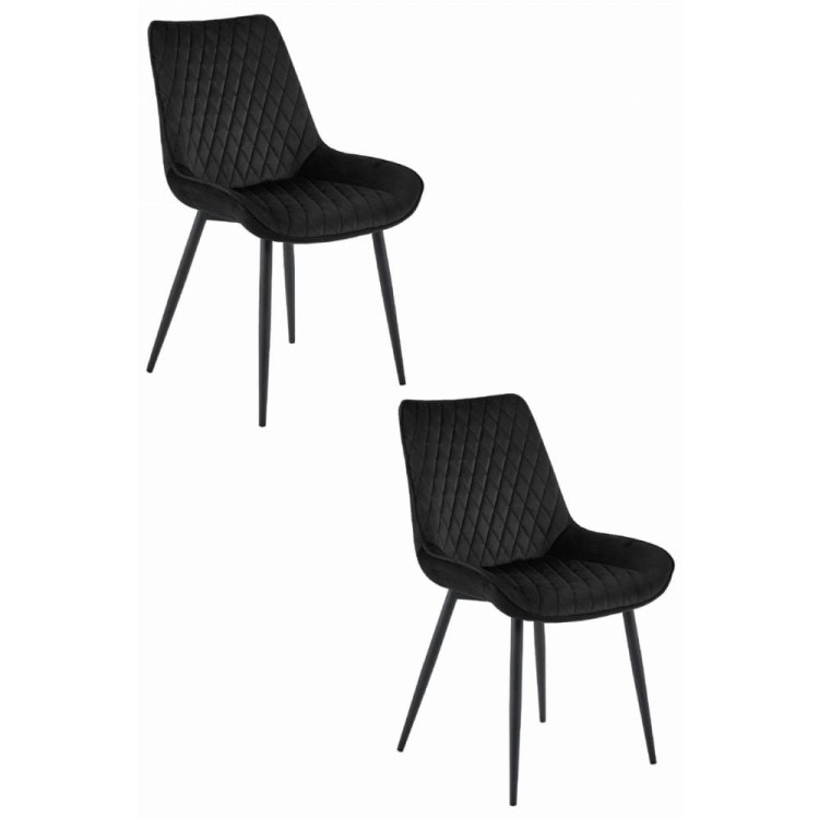 Krzeła tapicerowane do jadalni verdo czarny welur czarne nogi, aranżacja jadalni (4).jpg