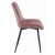 Krzesło tapicerowane do jadalni różowe SOSA czarne nogi, welurowe krzesła do aranżacji jadalni  (1).jpg