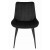 Czarne krzesło tapicerowane do jadalni SOSA welurowe nogi czarne metalowe, aranżacja jadalni z czarnymi krzesłami (6).jpg