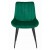 Zielone krzesło do jadalni SOSA welurowe, czarne metalowe nogi, aranżacja jadalni zielonej (6).jpg