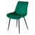 Zielone krzesło do jadalni SOSA welurowe, czarne metalowe nogi, aranżacja jadalni zielonej (1).jpg