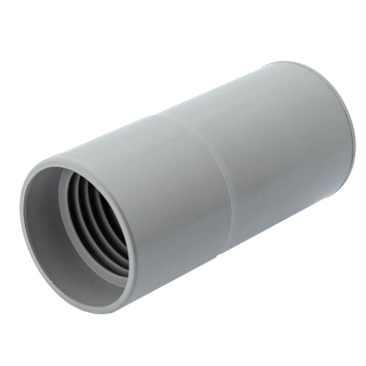 Złączka do węża fi 38mm średnicy wewnętrznej 44mm szara