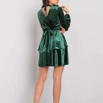 Sukienka welurowa zielona