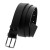 Wąski skórzany pasek męski czarny 104cm