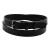 Wąski skórzany pasek męski czarny 114cm