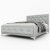 Łóżko tapicerowane Atena 140/200 z pojemnikiem Szare