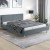 Łóżko tapicerowane Comfort Line Pro Szare