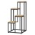 Regal kwietnik loft 4 polki industrialny dab czarny 4ektech