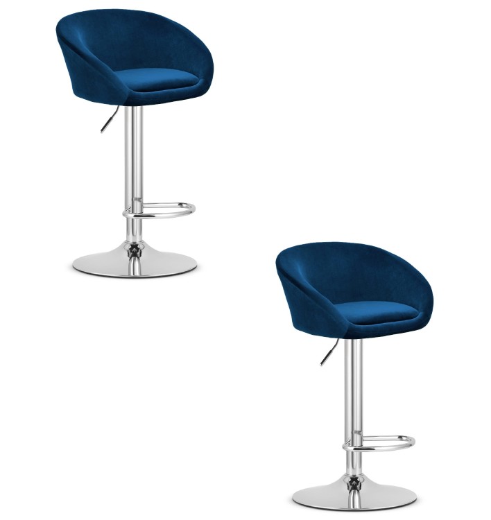 Hoker East Prime - aksamit granatowy / baza chrom x 2