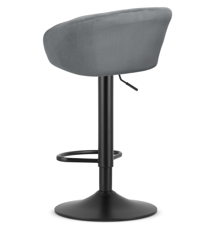 Hoker East Prime -- aksamit szary / baza czarna x 2