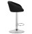 Hoker East Prime - aksamit czarny / baza chrom x 2