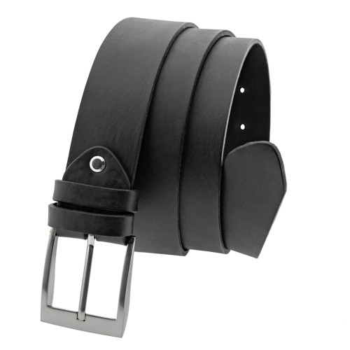 Szeroki klasyczny pasek skórzany 124cm