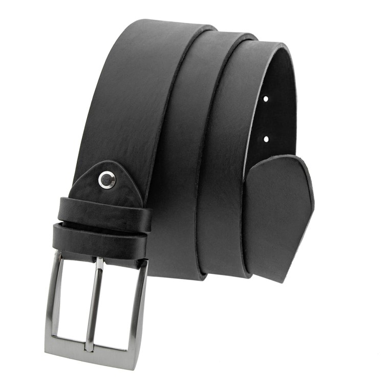 Szeroki klasyczny pasek skórzany 124cm