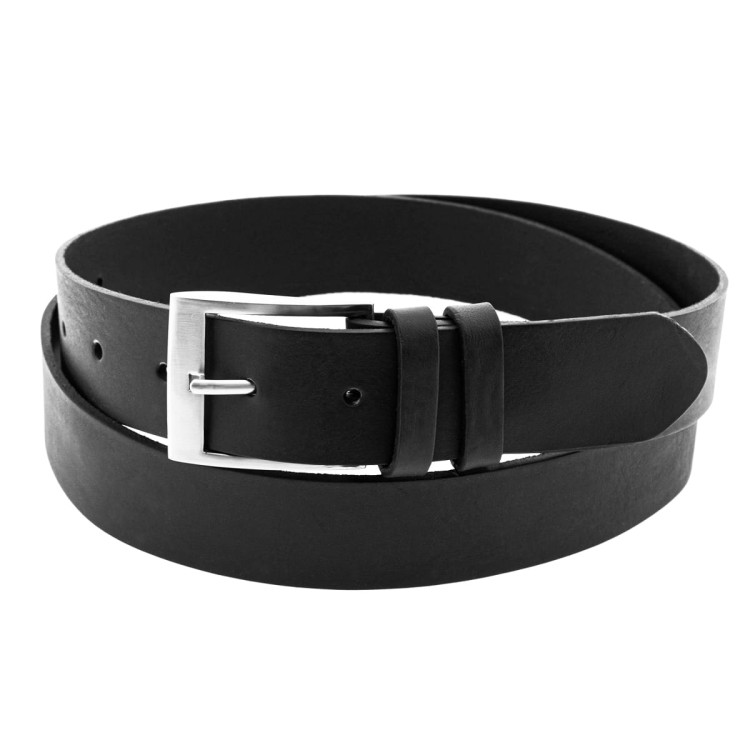 Szeroki klasyczny pasek skórzany 124cm