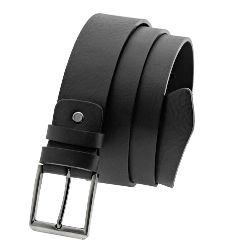 Klasyczny czarny pasek skóra licowa 124cm