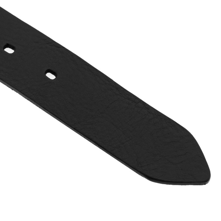 Klasyczny czarny pasek skóra licowa 124cm