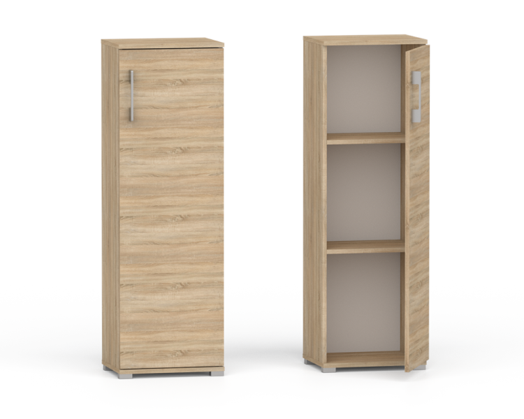 Regał komoda Pola 1D 110 x 30 cm Dąb Sonoma biuro