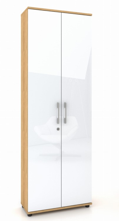 Szafa biurowa G 80 2d HIKORA Naturalna 80 cm zamykana na klucz