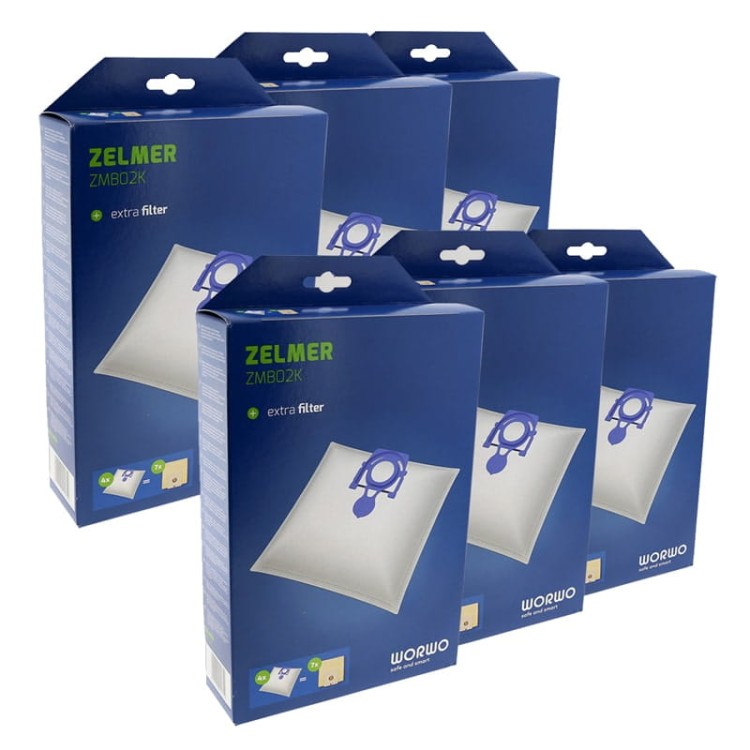 Worki flizelinowe do odkurzaczy Zelmer: Cobra, Elf 2, Meteor 2, Odyssey 450 - 24 sztuki + 6 filtrów