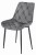 Krzesło TOR - ciemny szary aksamit / nogi czarne x 1