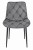 Krzesło TOR - ciemny szary aksamit / nogi czarne x 2