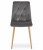 Zestaw stół NP 120x80 Dąb Sonoma + 4 krzesła LIBRA szare