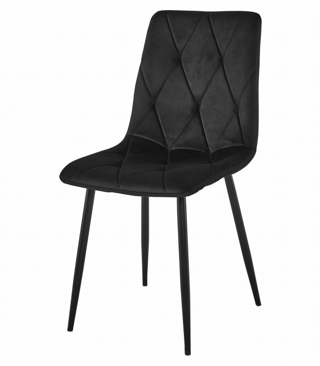 Zestaw stół NP 120x80 Craft Czarny + 4 krzesła LIBRA czarne
