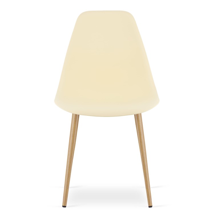 Krzesło Livo kremowe / nogi naturalne x 1