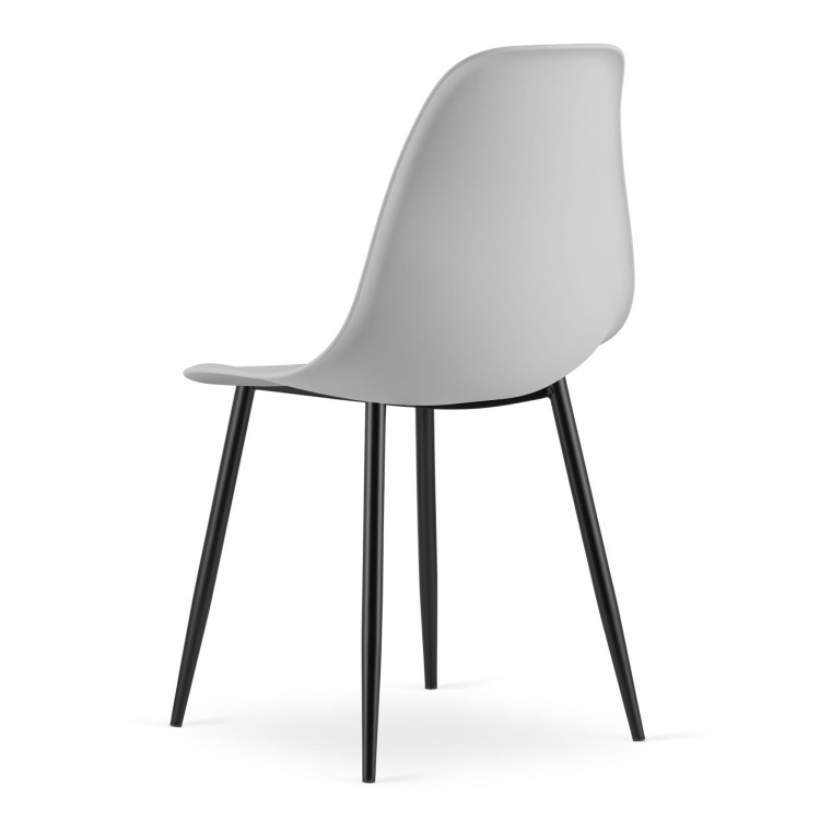 Krzesło Livio szare / nogi czarne x 1