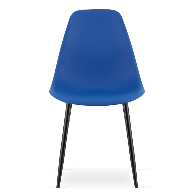 Krzesło Livio niebieskie / nogi czarne x 1