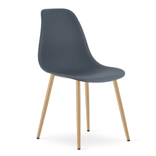 Krzesło Livio dark slate / nogi naturalne x 1