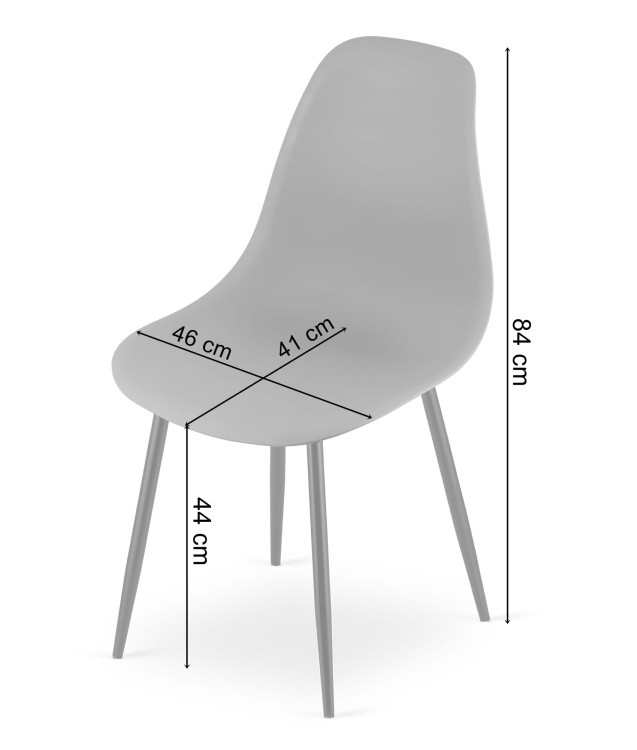Krzesło Livio pomarańcz / nogi naturalne x 1