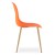 Krzesło Livio pomarańcz / nogi naturalne x 1