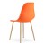 Krzesło Livio pomarańcz / nogi naturalne x 1